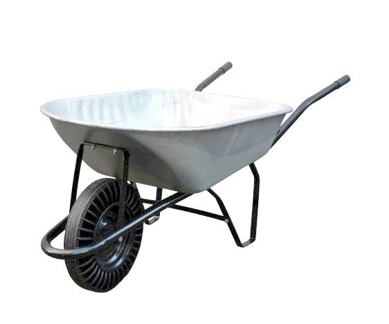 Kolečko stavební 100l pozink - plné kolo