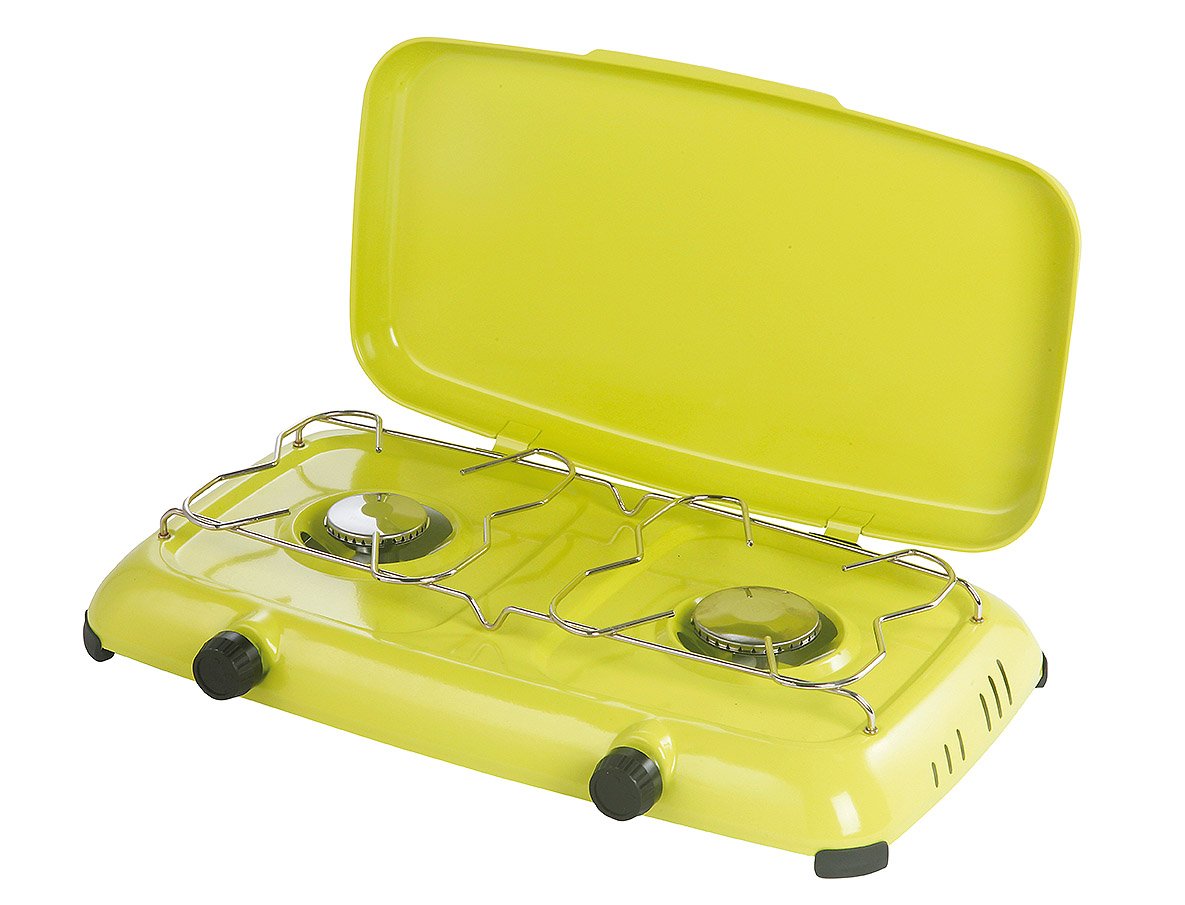 Vařič 2hořák Orlík s termoelektrickou pojistkou Meva 2316 - s víkem