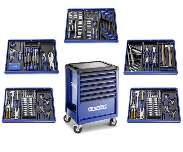 Vozík montážní s nářadím 276ks Tona Expert E220326