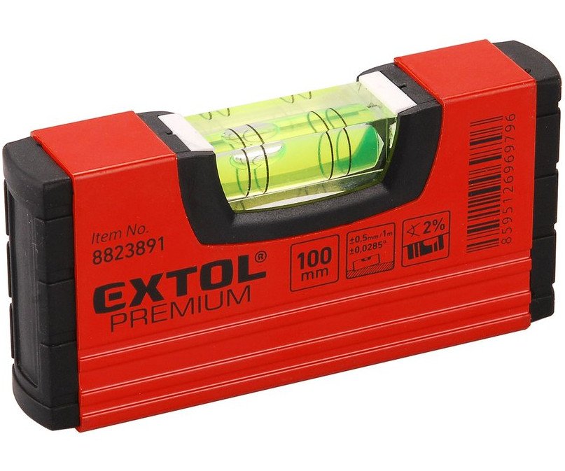 Vodováha kapesní 100mm Extol Premium 8823891