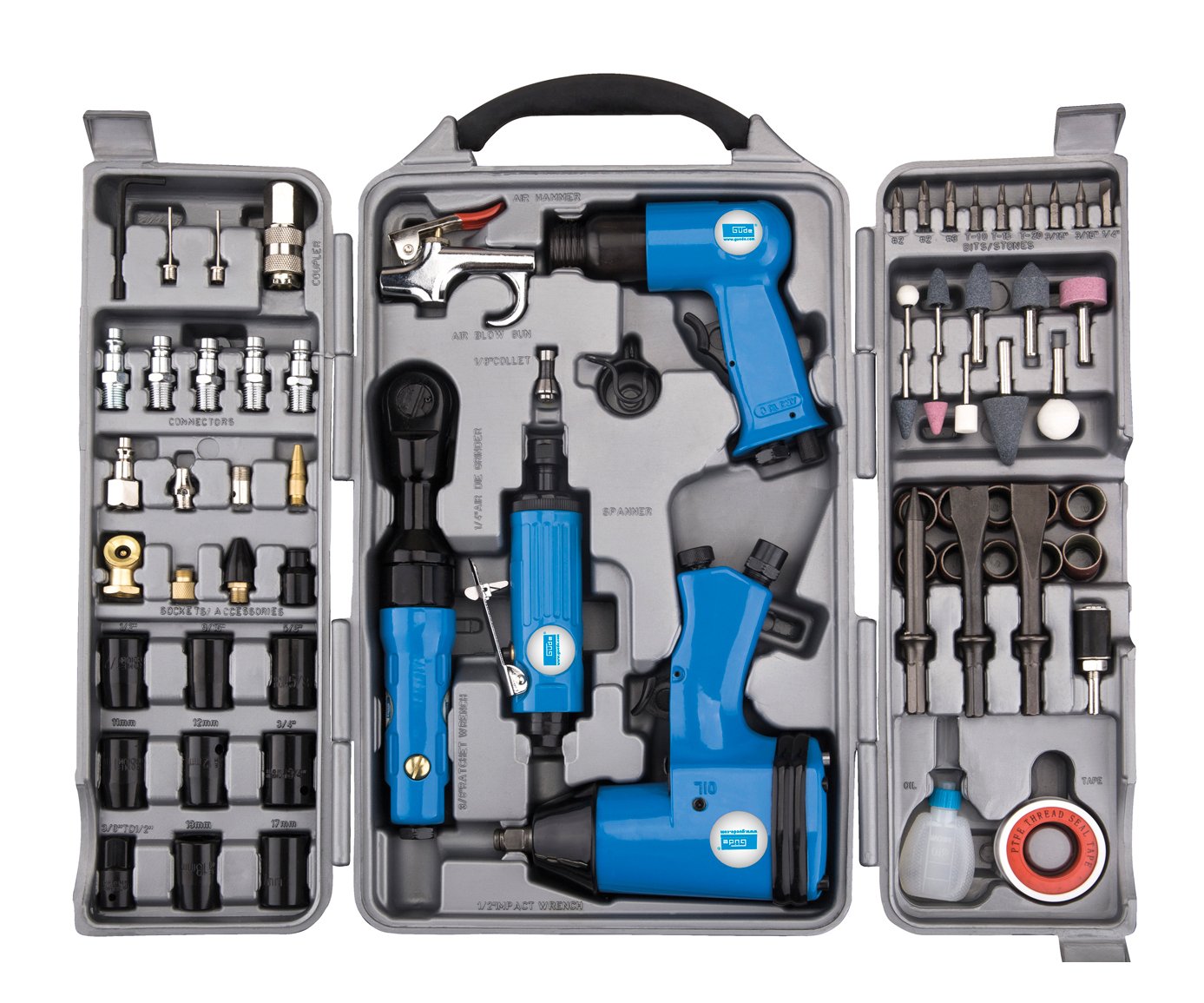 Güde 40401 sada pneumatického nářadí 71ks