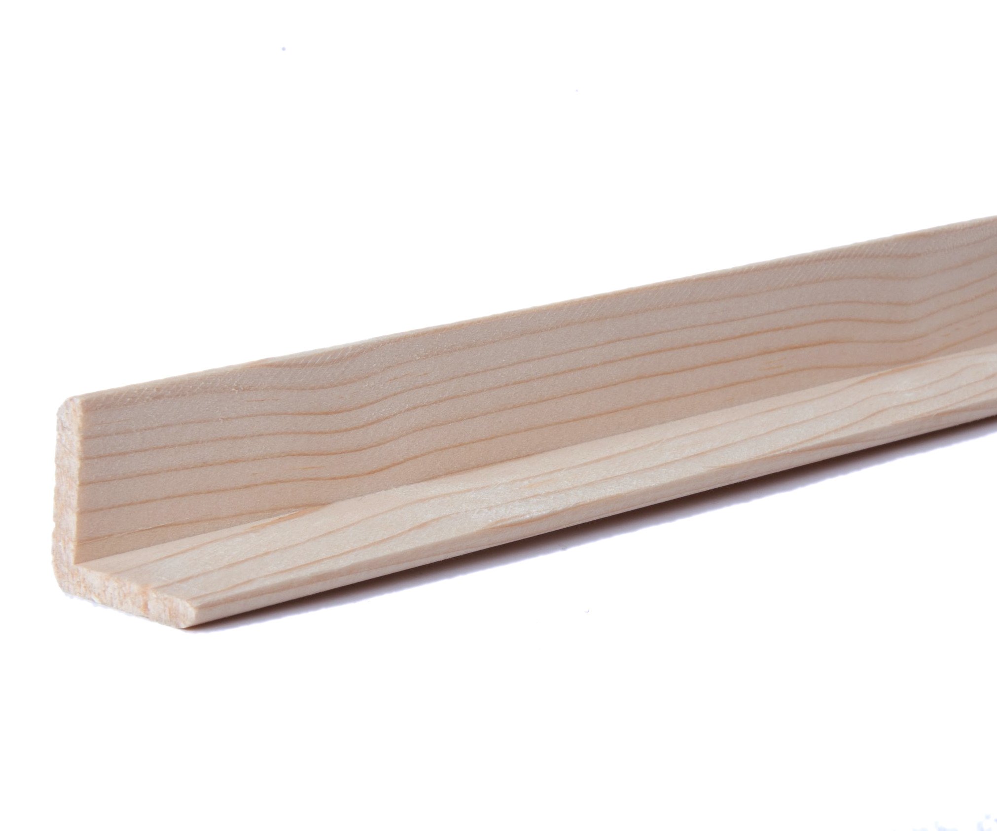 Lišta rohová vnější masiv 2m - 21x21mm