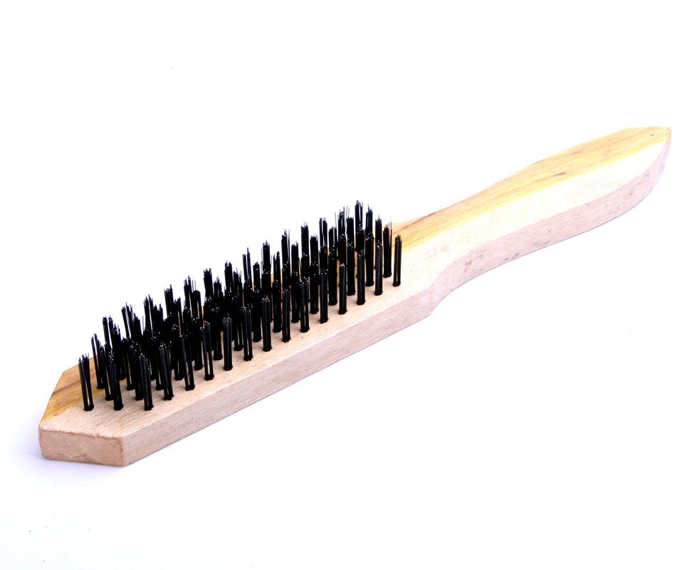 Kartáč drátěný ocelový 5řad 300mm dřevěný