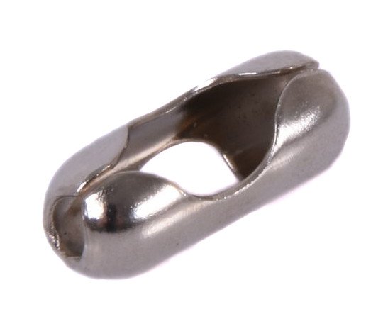 Svorka koncová ke kuličkovým řetězům - 81 poniklovaná mosaz