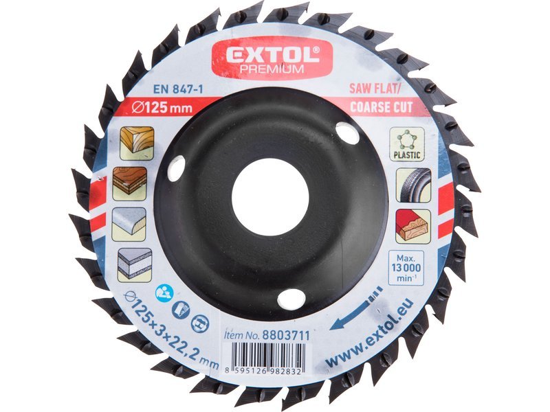 Rašple rotační pilová 125mm Extol Premium 8803711