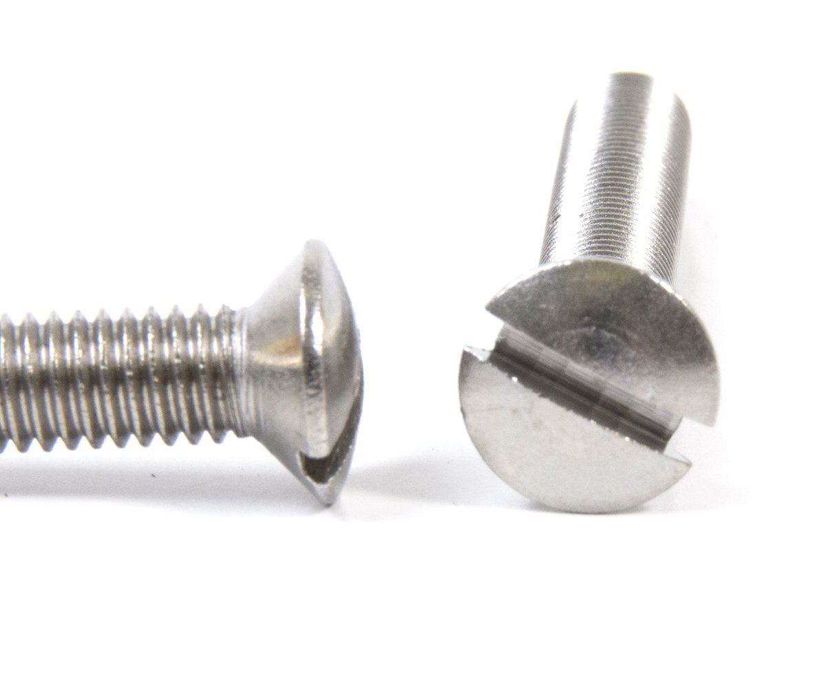 Šroub do sifonu čočková hlava drážka nerez - M6x60