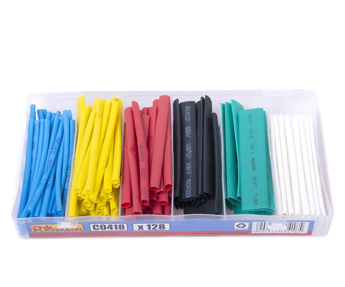 Sada bužírek smršťovacích 128ks 2