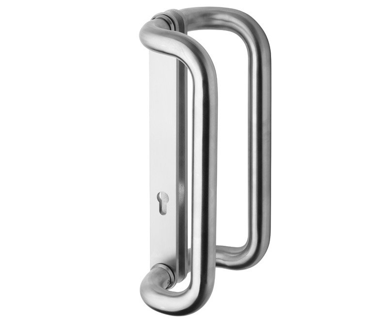 Rostex madlo dveřní trubkové G - štít-štít pro vložku Nerez Mat