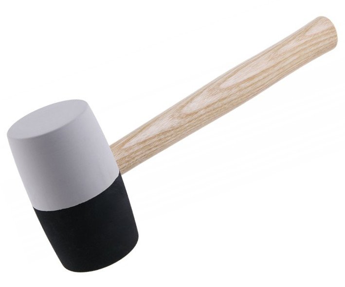 Palička pryžová černobílá