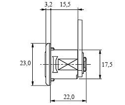 Zámek schránky lamelový X