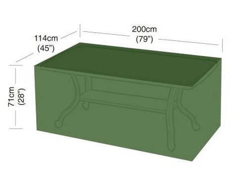 Plachta krycí na zahradní nábytek - obdélníkový 8místný stůl