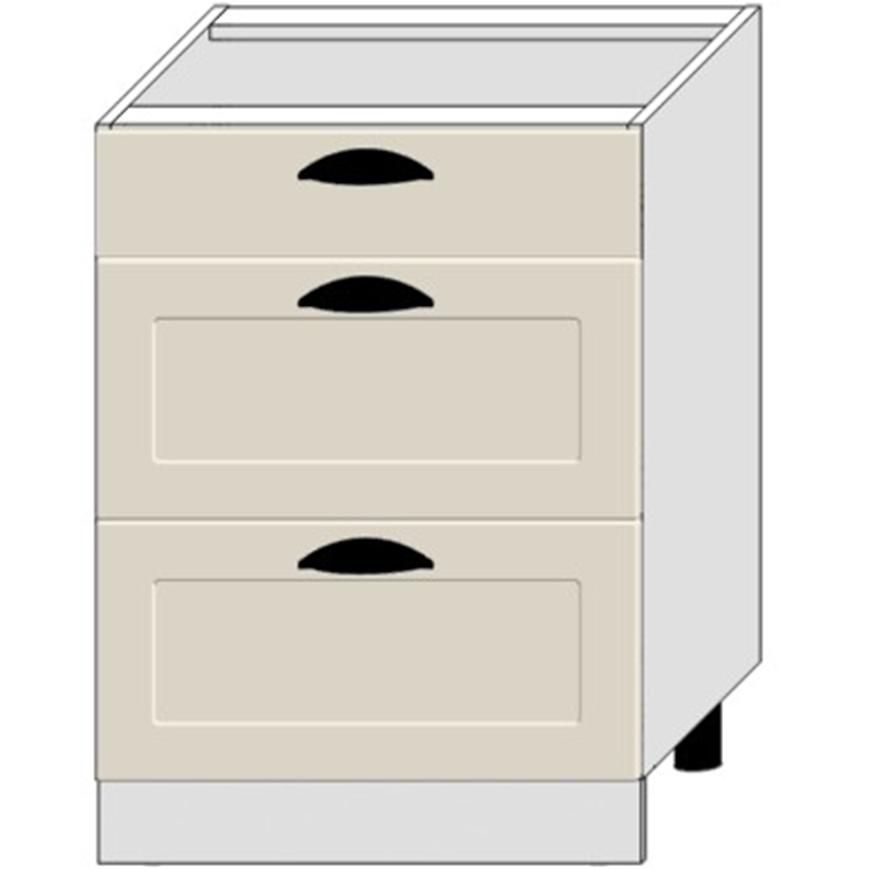 Kuchyňská Skříňka Adele D60s/3 Coffe mat/bílá Baumax