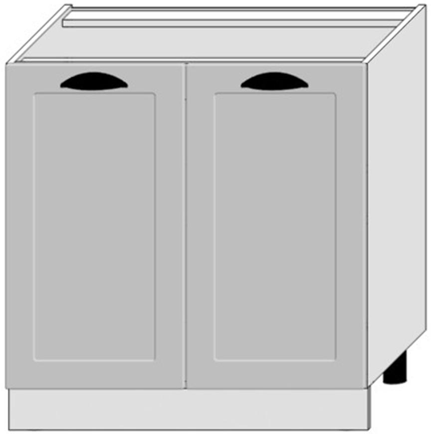 Kuchyňská Skříňka Adele D80zl šedá mat/bílá Baumax