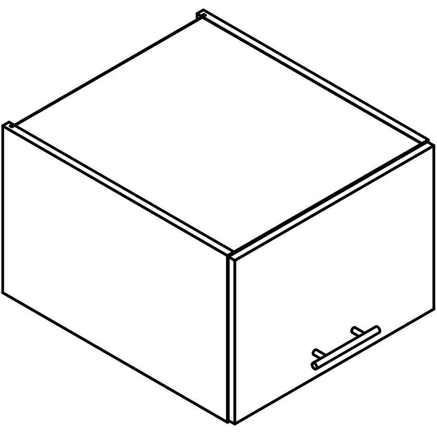 Kuchyňská Skříňka Adele W50okgr / 560 šedá mat/bílá Baumax