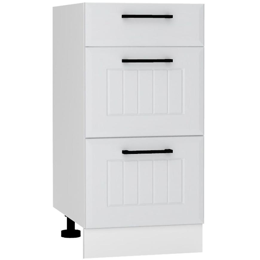 Kuchyňská skříňka Irma D40s/3 světle šedá mat Baumax