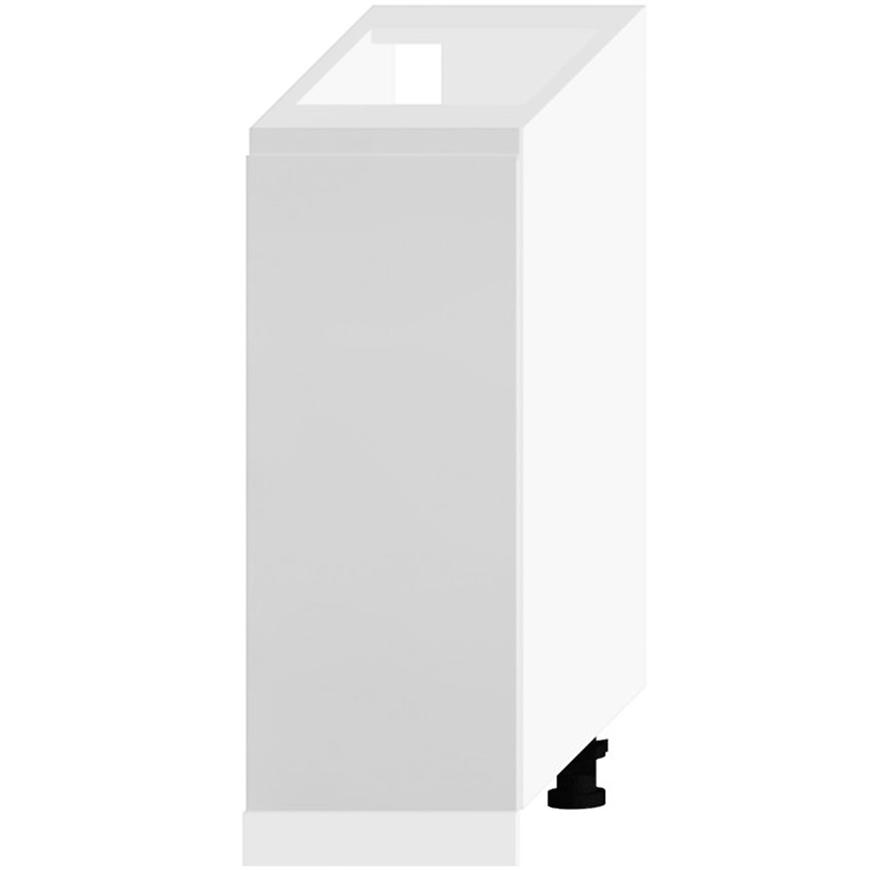 Kuchyňská skříňka Livia D30 světle šedá mat/bílá