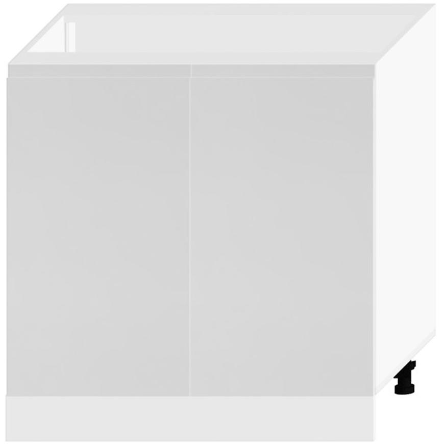 Kuchyňská skříňka Livia D80 světle šedá mat/bílá Baumax