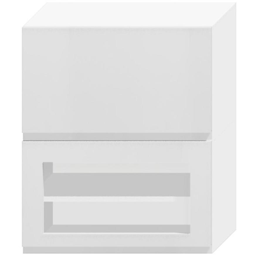Kuchyňská skříňka Livia W60grf/2 Sd světle šedá mat/bílá Baumax