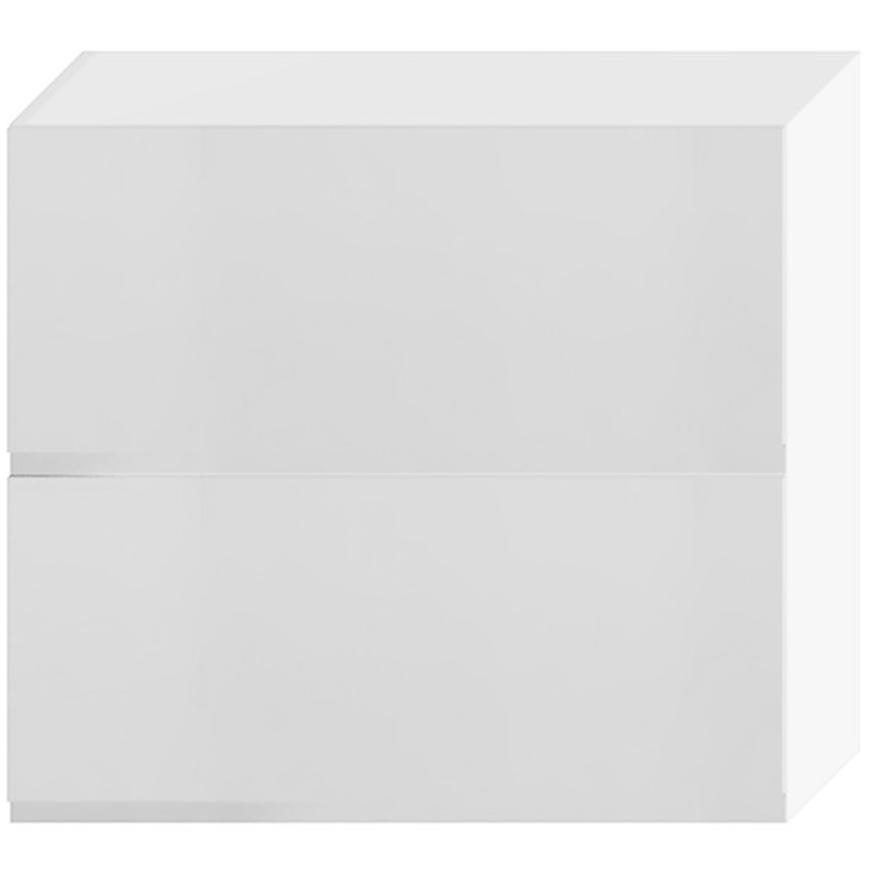 Kuchyňská skříňka Livia W80grf/2 světle šedá mat/bílá Baumax
