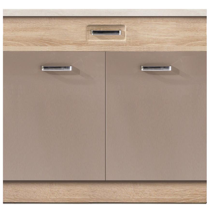 Kuchyňská skříňka Premio 7D dub sonoma/cappuccino Baumax