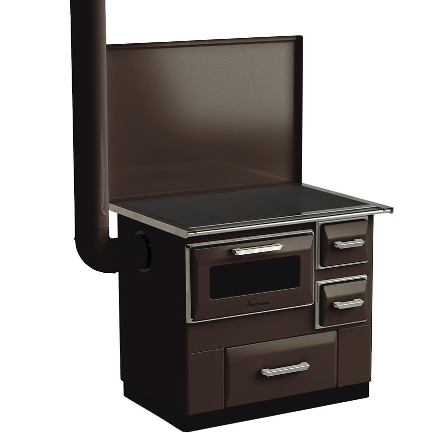 Kuchyňský sporák na tuhá paliva Luna 7 KW levé provední