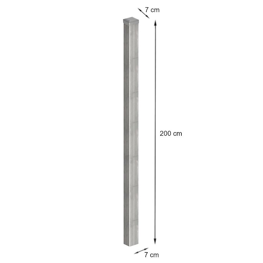 Sloupek hladký 70x70 ZN Baumax