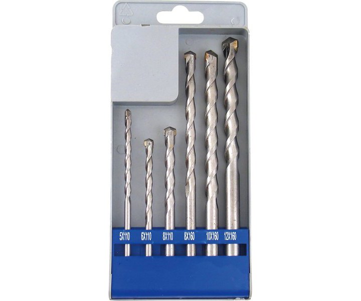 Sada vrtáků do betonu 5ks 5-12mm Extol Craft 25048