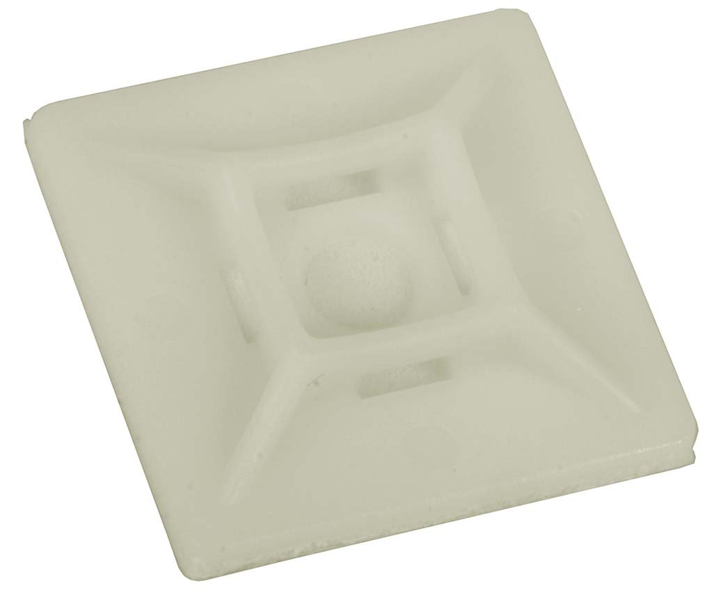 Příchytka kabelová samolepicí pro stahovací pásky - 28x28/4