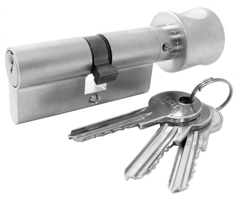 Vložka bezpečnostní s knoflíkem Ni 3klíče Star 70S - 30/35K