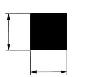Tyč čtvercová ocel - 8x8mm