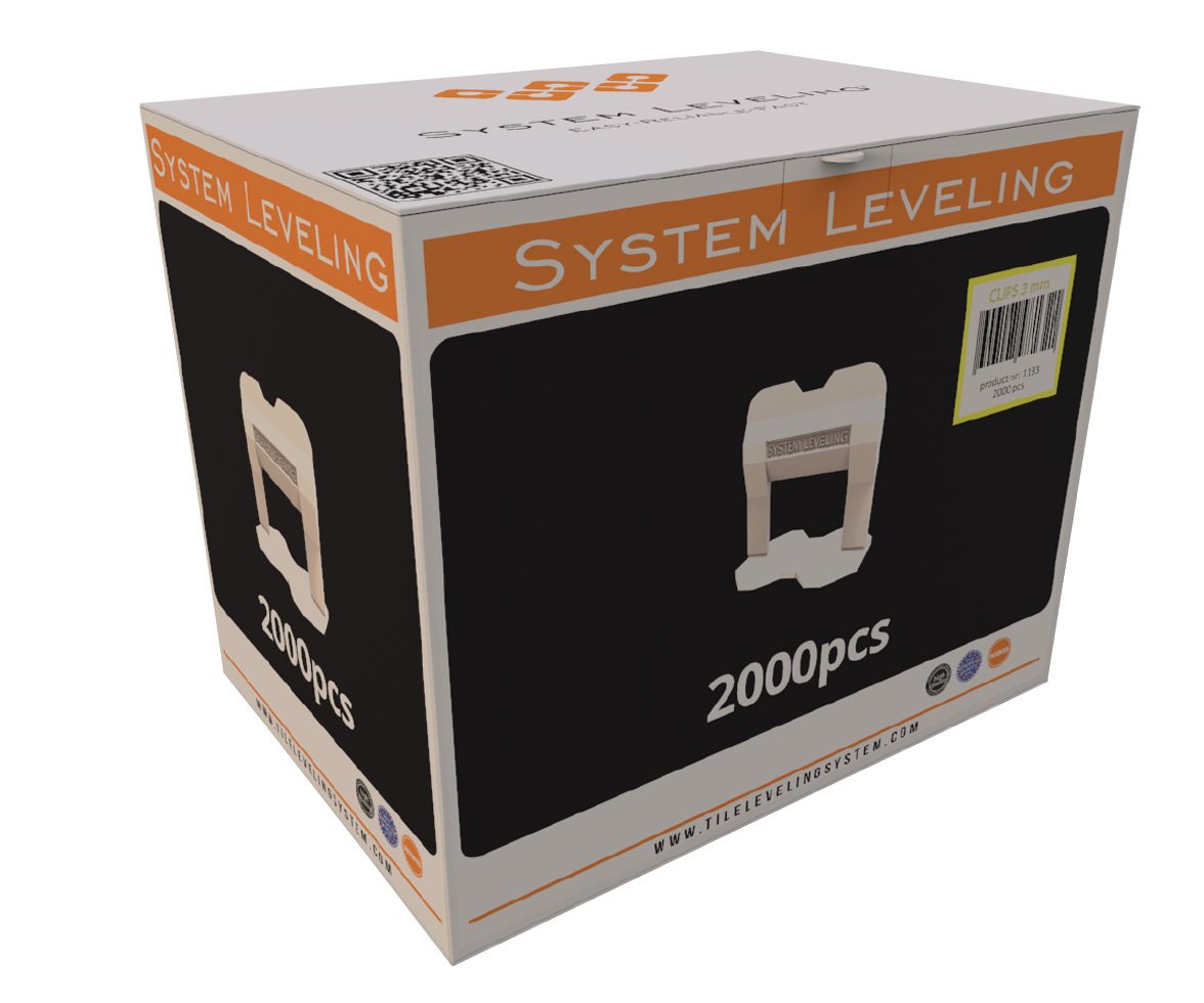 Spony System Leveling - 3mm 2000ks