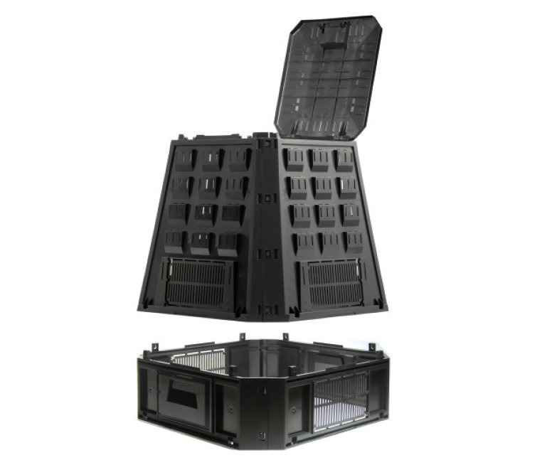 Kompostér 630l - černý