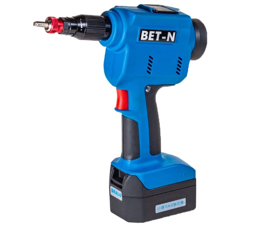 Bralo BET-N aku nýtovací kleště pro matice M3-M12 - BETN-2 2x4Ah