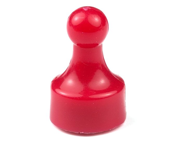 Magnetická figurka neodym 12x20mm - červená