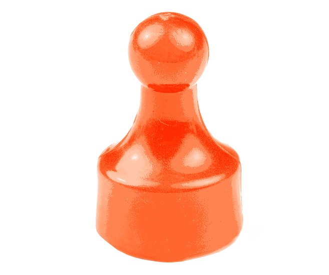 Magnetická figurka neodym 12x20mm - oranžová