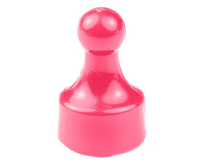 Magnetická figurka neodym 12x20mm - růžová