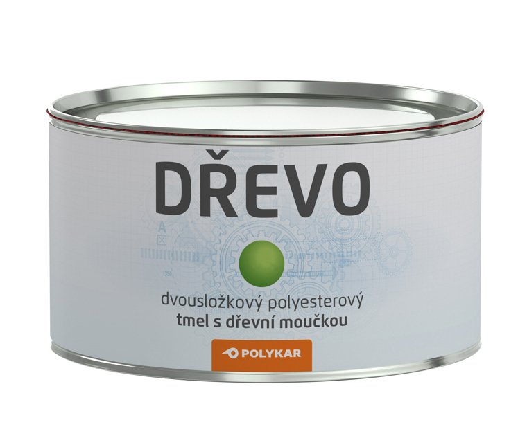 Tmel dvousložkový brousitelný na dřevo Polykar - 0
