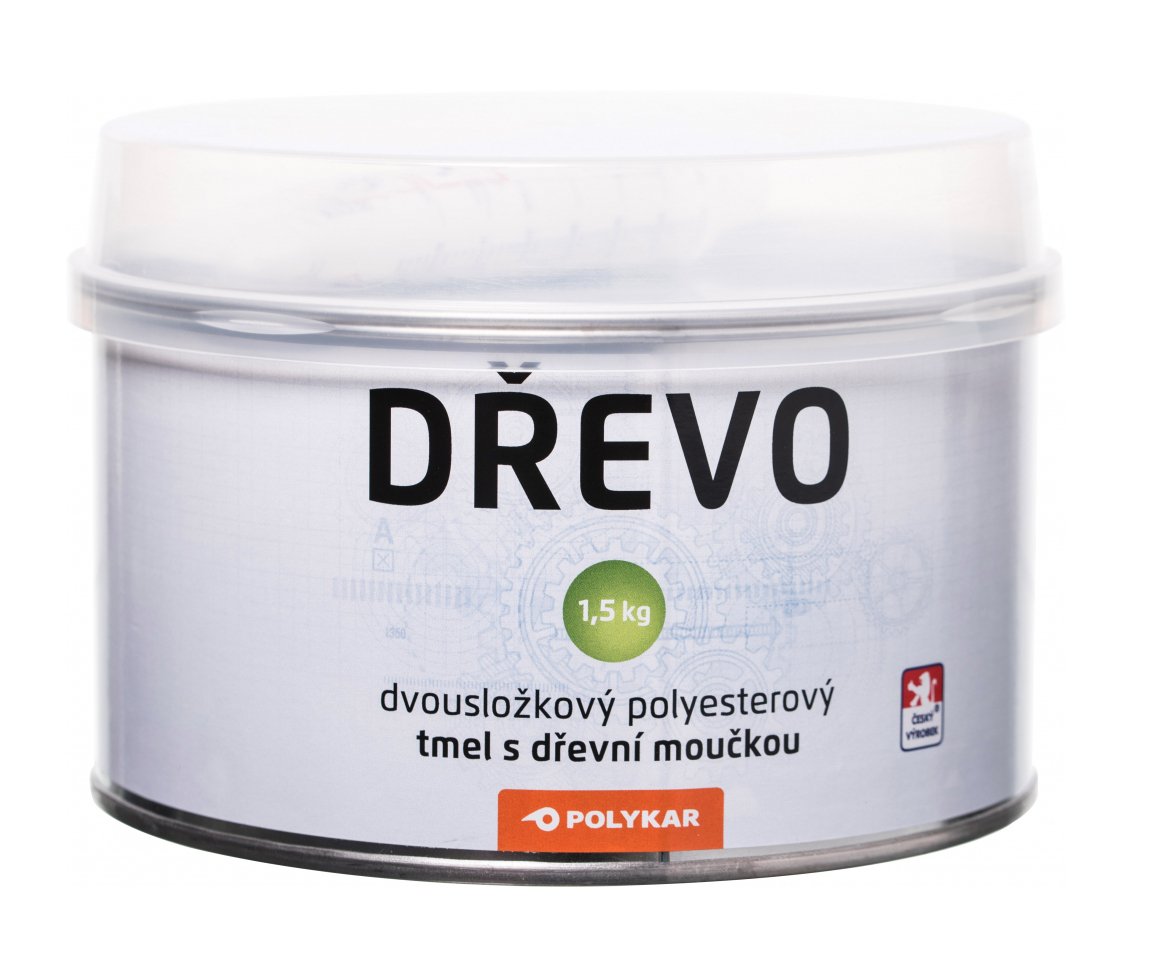 Tmel dvousložkový brousitelný na dřevo Polykar - 1