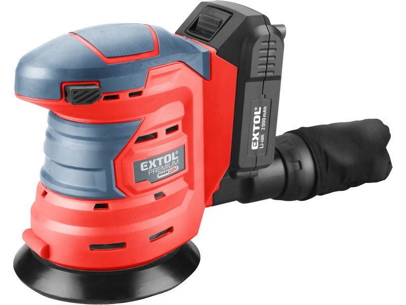 Extol Premium 8891846 SHARE20V aku excentrická bruska 20V 1x2.0Ah