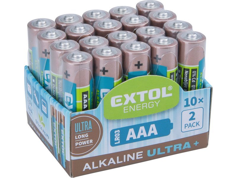 Baterie Extol alkalické LR03 (AAA