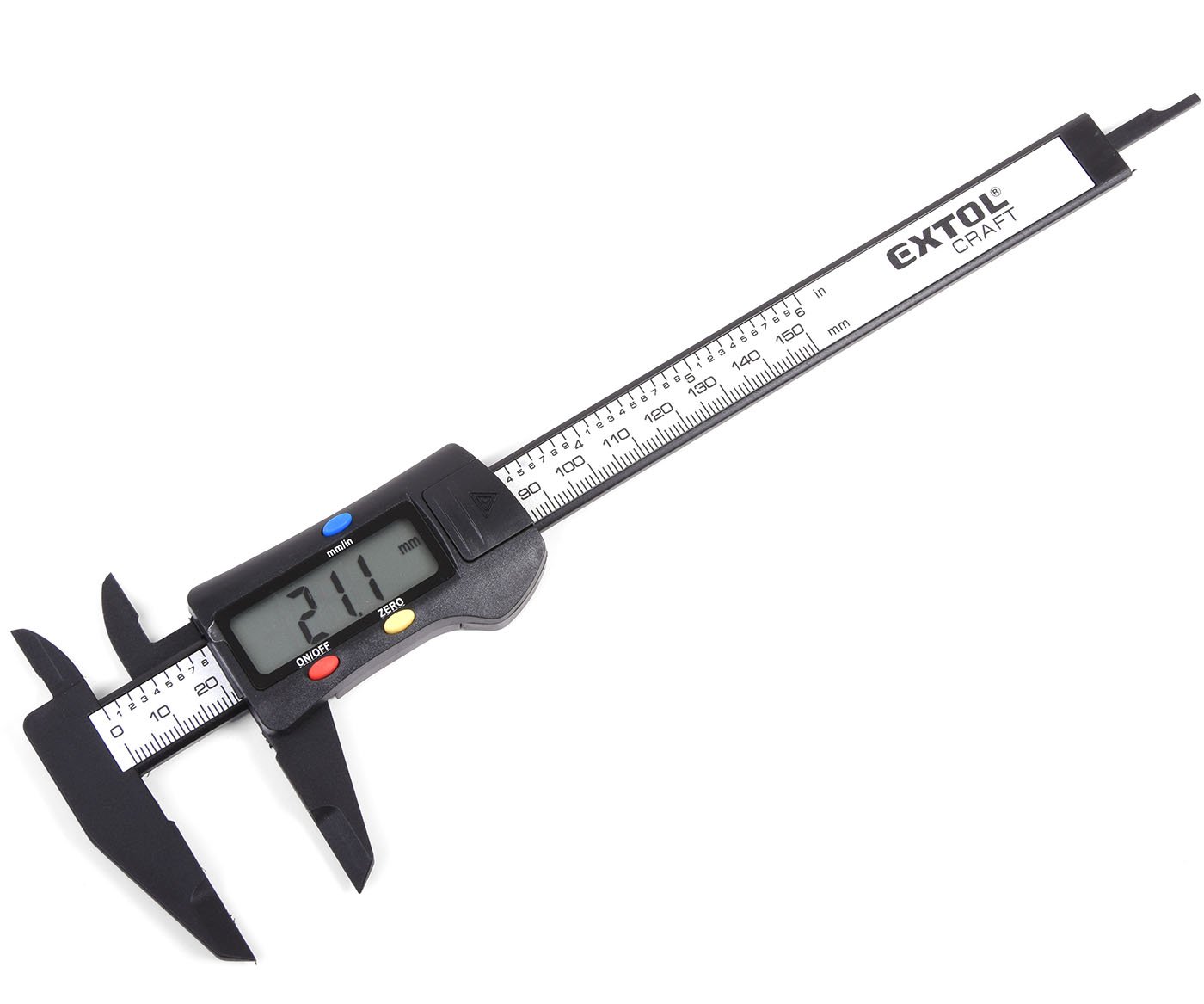 Měřítko posuvné digitání plastové 150/0.1mm Extol Craft 925200