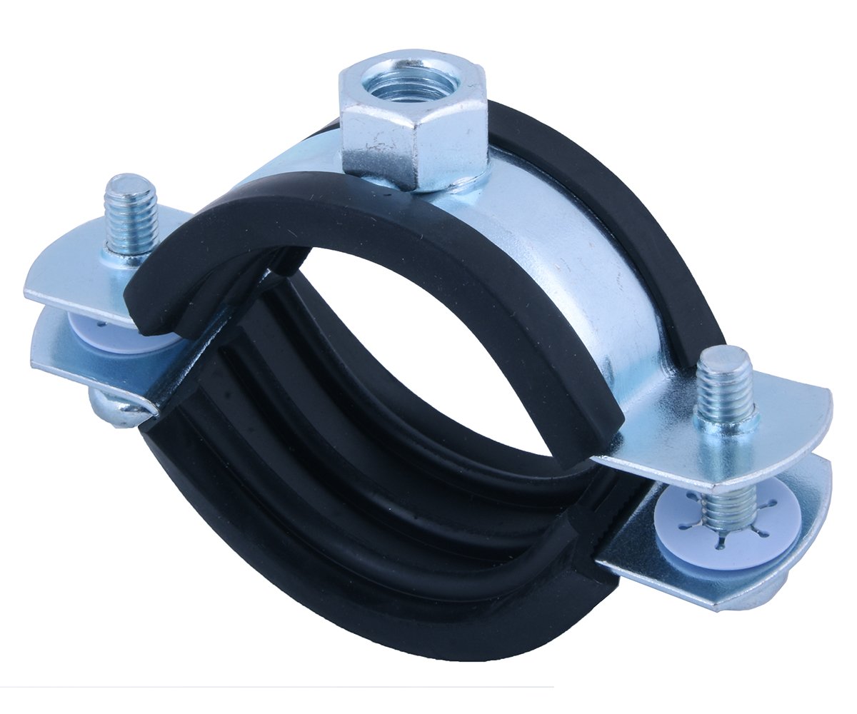 Objímka dvoušroubková s gumou Zn - 215-220mm