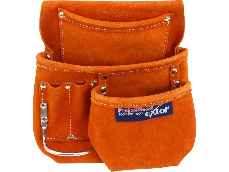 Mošna kožená 3 kapsy Extol Premium 421
