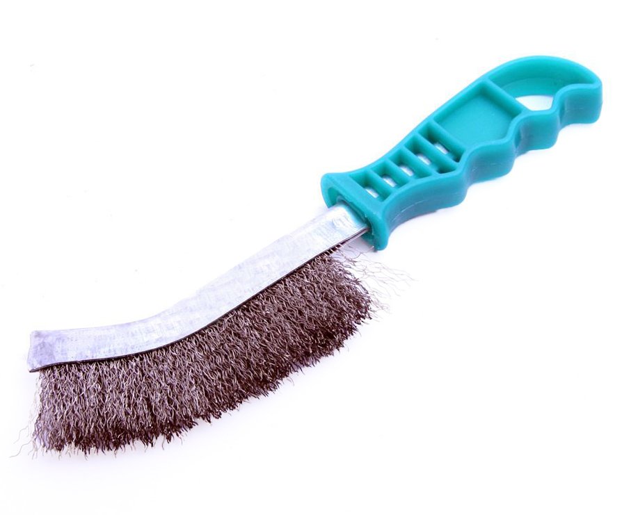 Kartáč drátěný vlnitý nerez úzký 270mm