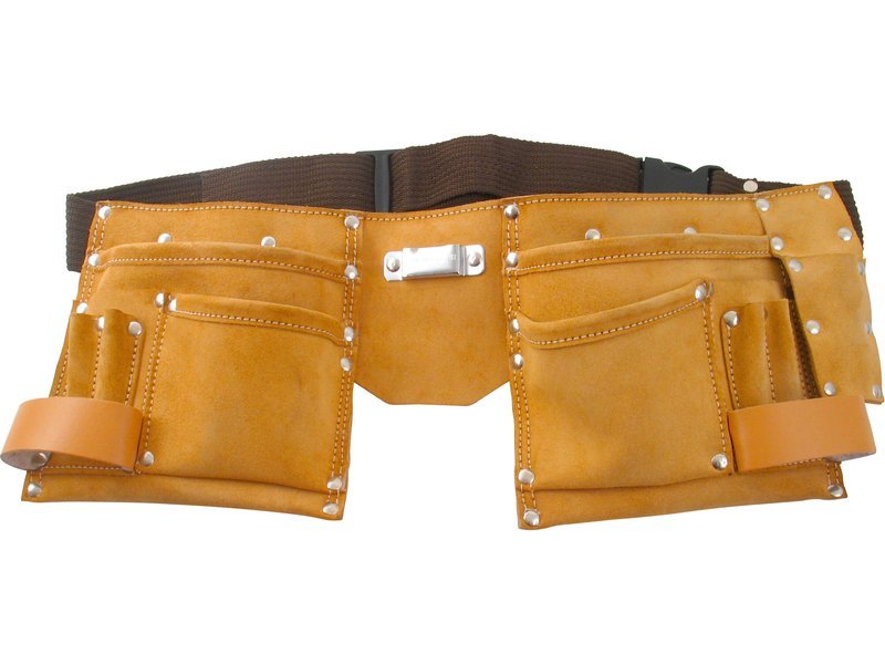 Opasek montážní kožený 6 kapes Extol Craft 417