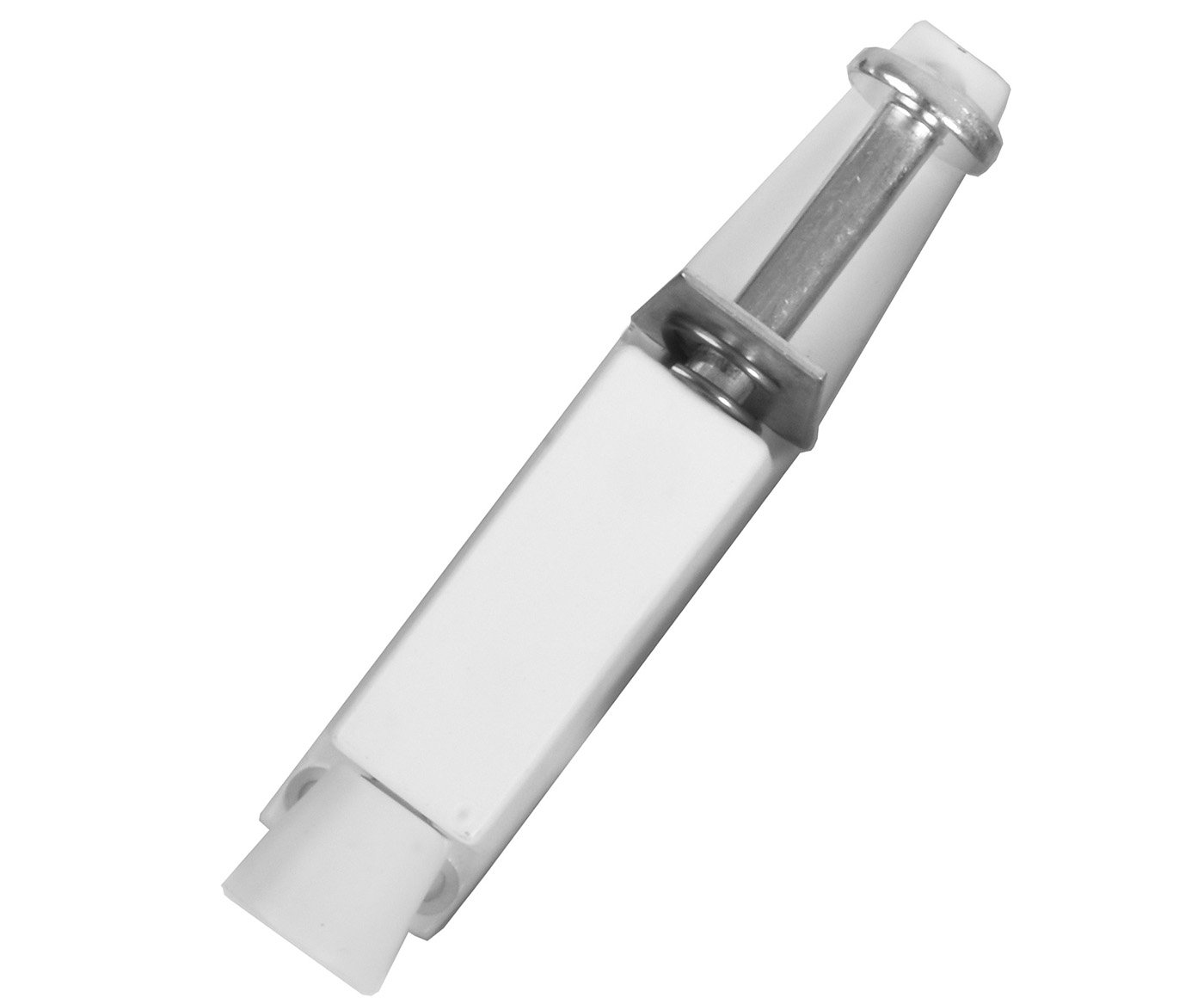 Stavěč dveří hranatý - 130mm bílý