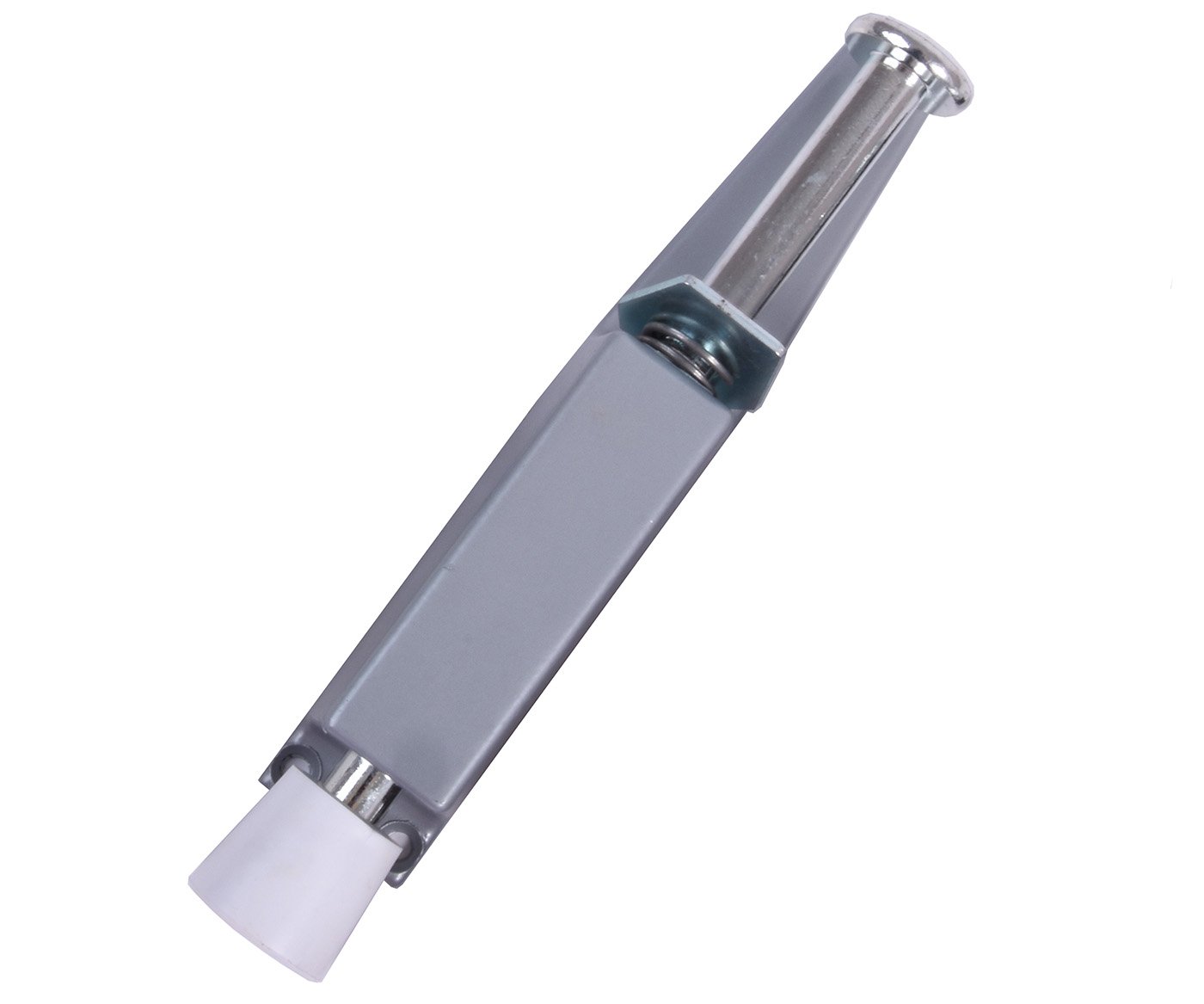 Stavěč dveří hranatý - 180mm stříbrný