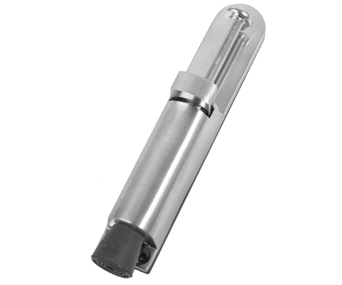 Stavěč dveří oblý 150mm - Ni-broušený