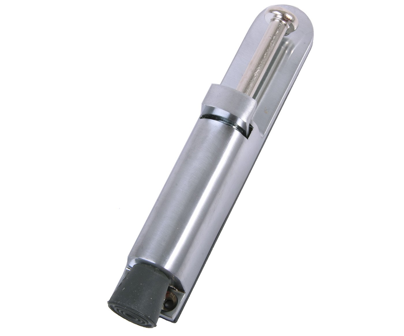 Stavěč dveří oblý 150mm - chrom-broušený