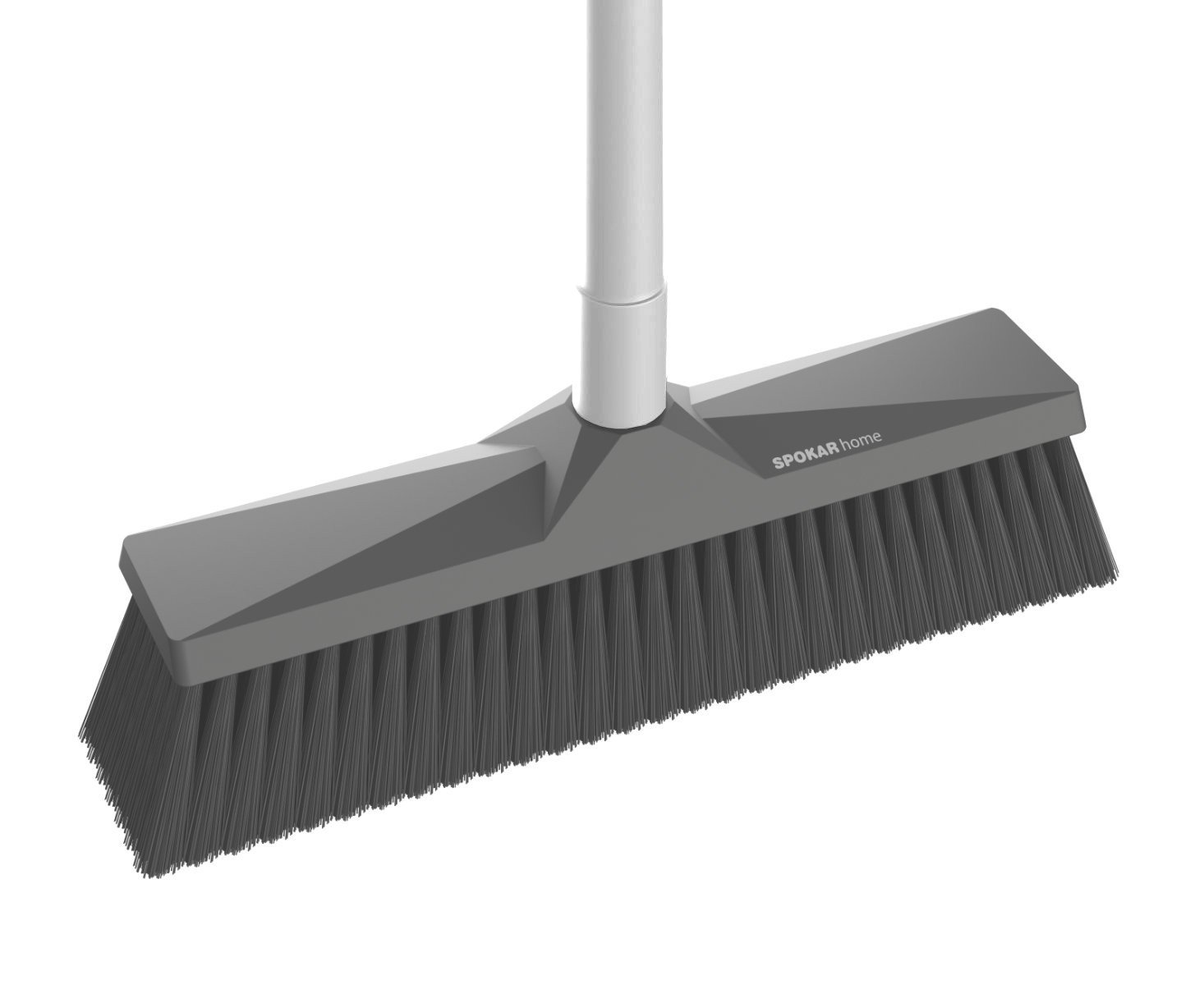 Smeták na hůl 28cm Spokar Home - šedá